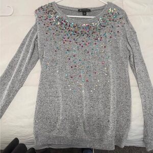 Women’s long sleeve sequence sweater size small